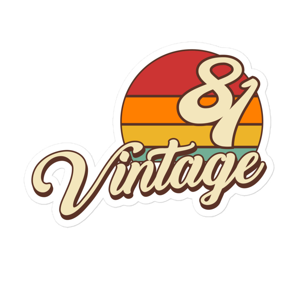 81 - Vintage Sunset 1981 Vinyl stickers