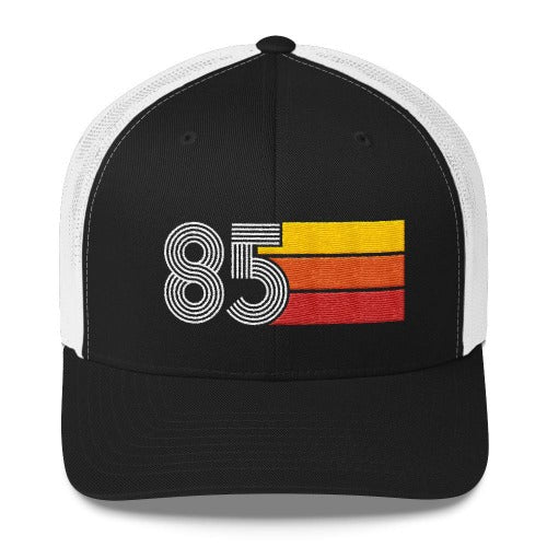 Vintage 1985 Birthday Hat Trucker Cap number 85 retro