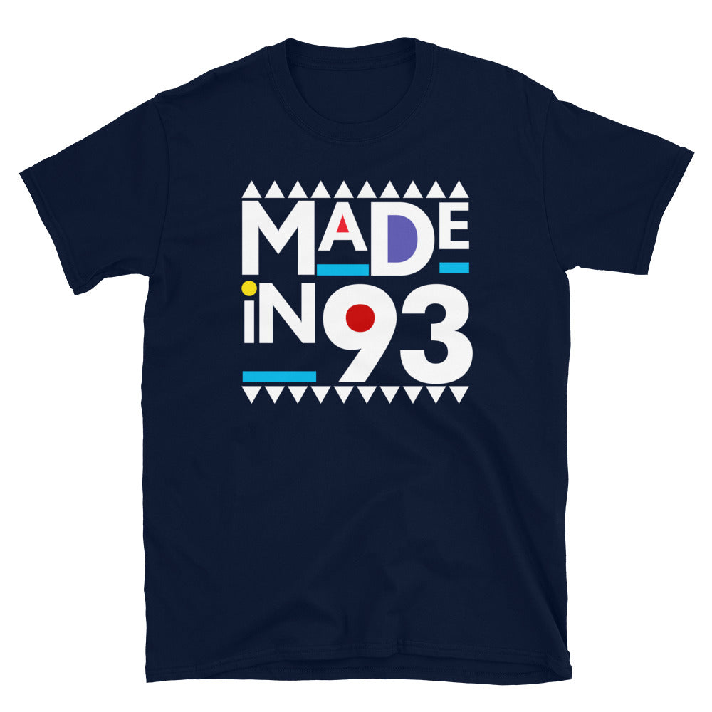 Made in 1993 Retro 90s Short-Sleeve Unisex T-Shirt
