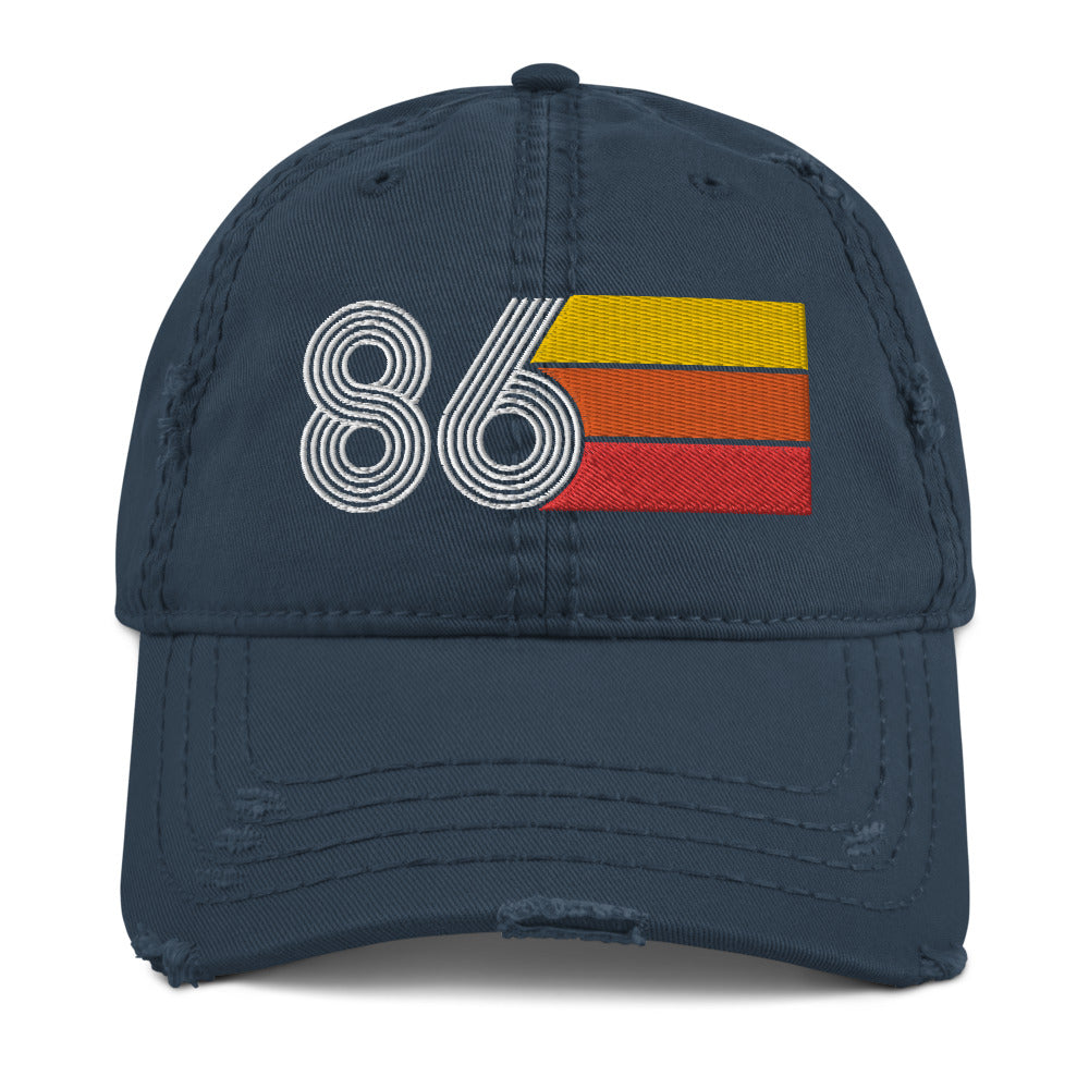 1986 Retro 86 Distressed Dad Hat