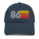 1986 Retro 86 Distressed Dad Hat