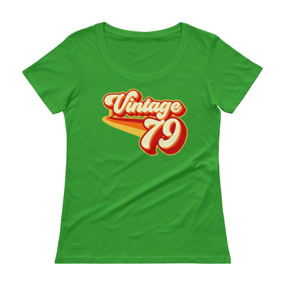 Vintage 1979 Retro Ladies' Scoopneck T-Shirt - Styleuniversal
