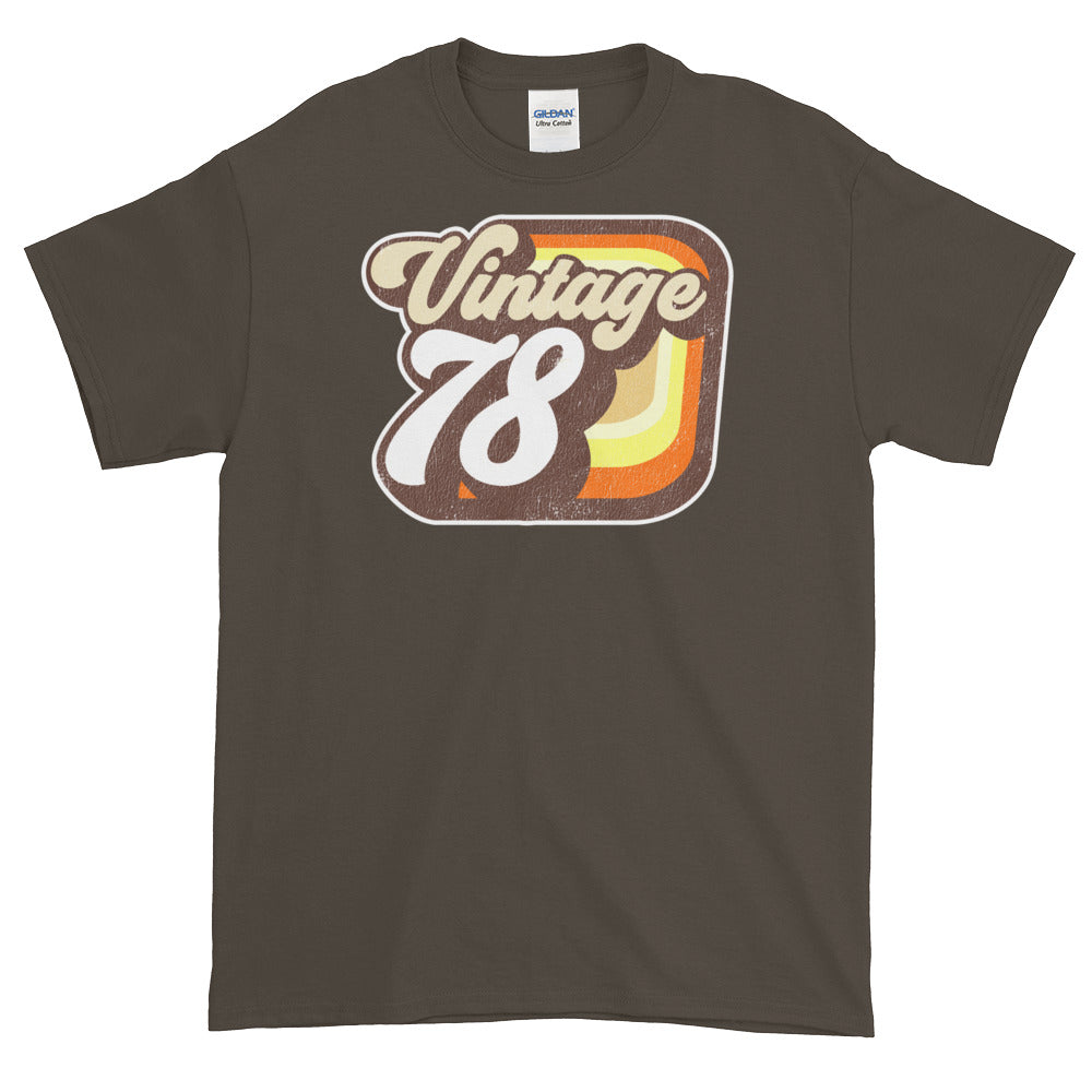 Vintage 1978 Retro Birthday Short-Sleeve T-Shirt - Styleuniversal