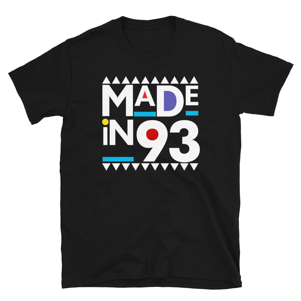 Made in 1993 Retro 90s Short-Sleeve Unisex T-Shirt