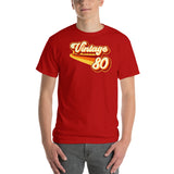 Vintage 1980 Warm Retro Lines CLASSIC FIT Short-Sleeve T-Shirt