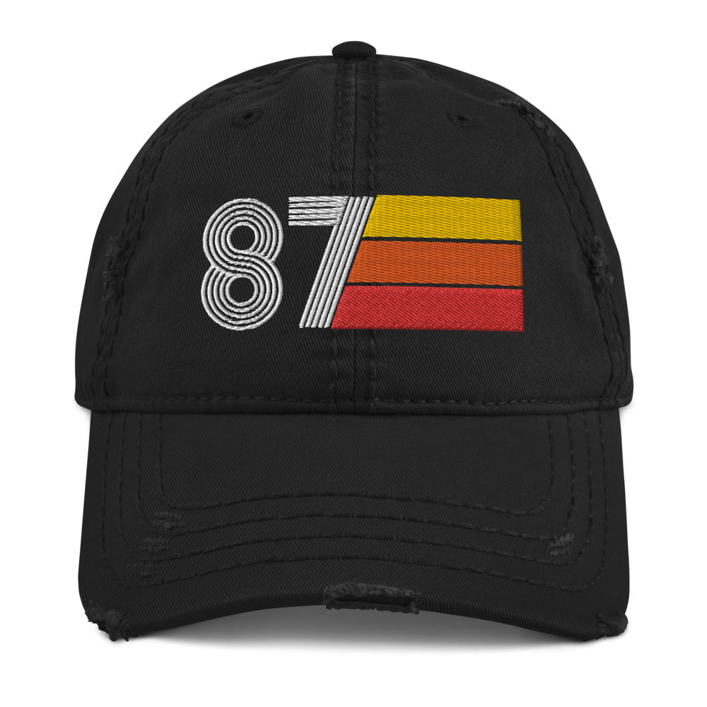 1987 Retro 87 Distressed Dad Hat