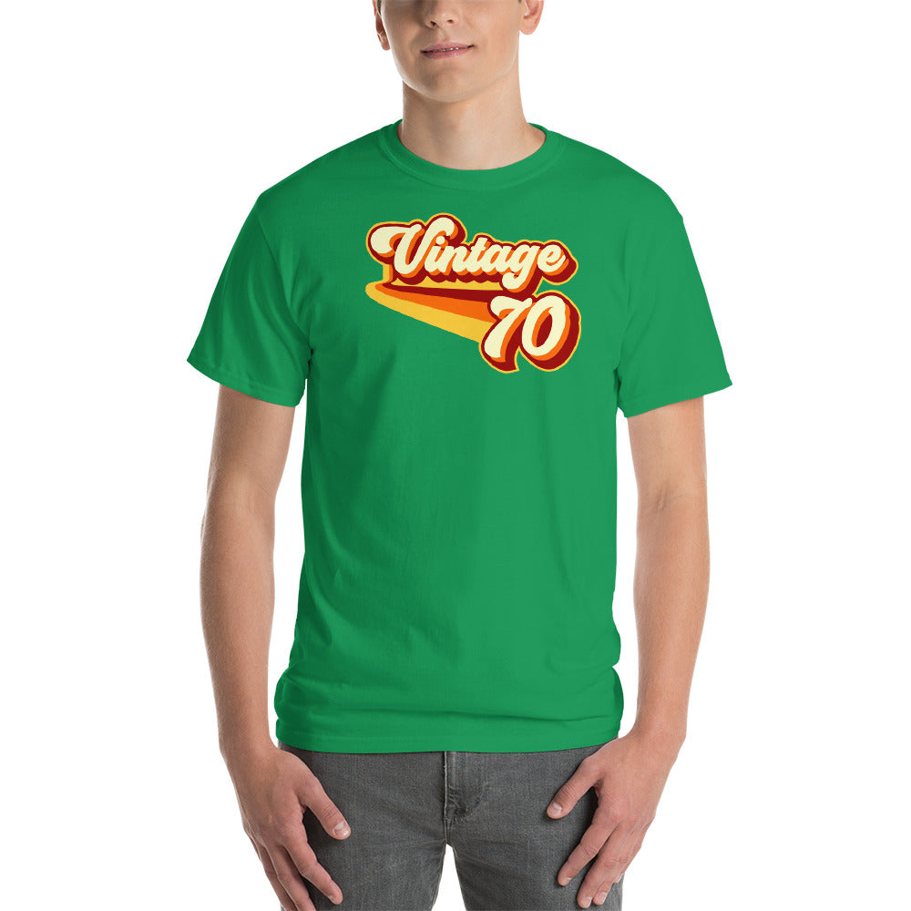Vintage 1970 Vintage Warm Retro Lines CLASSIC FIT Short-Sleeve T-Shirt