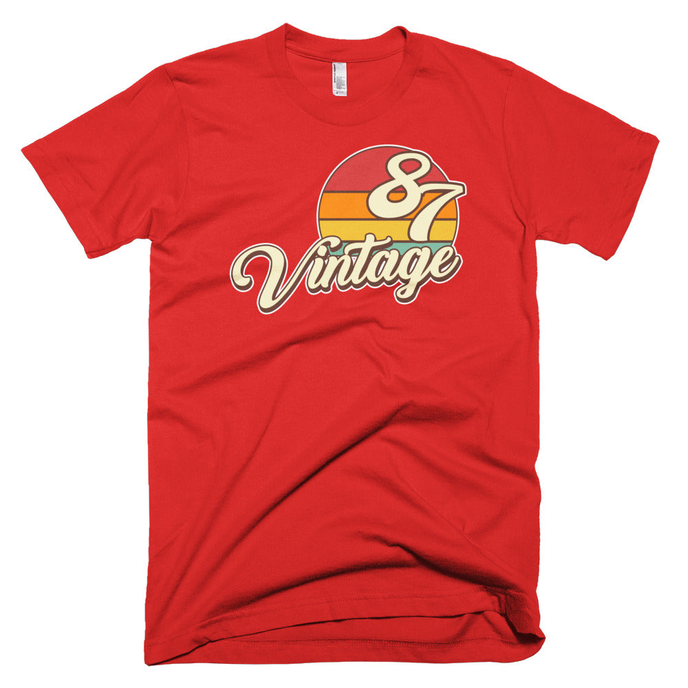 Vintage 1987 Retro Birthday Short-Sleeve T-Shirt - Styleuniversal