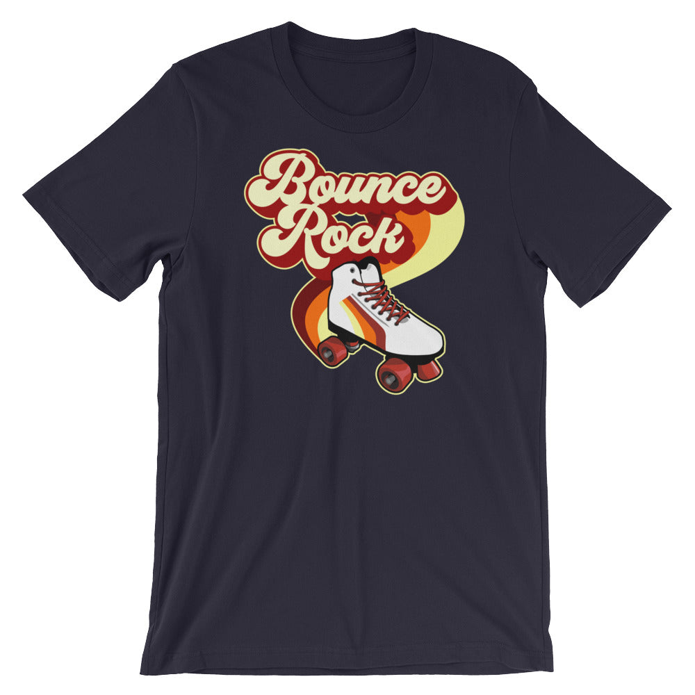 Bounce Rock Roller Skate 70's Disco Short-Sleeve T-Shirt - Styleuniversal