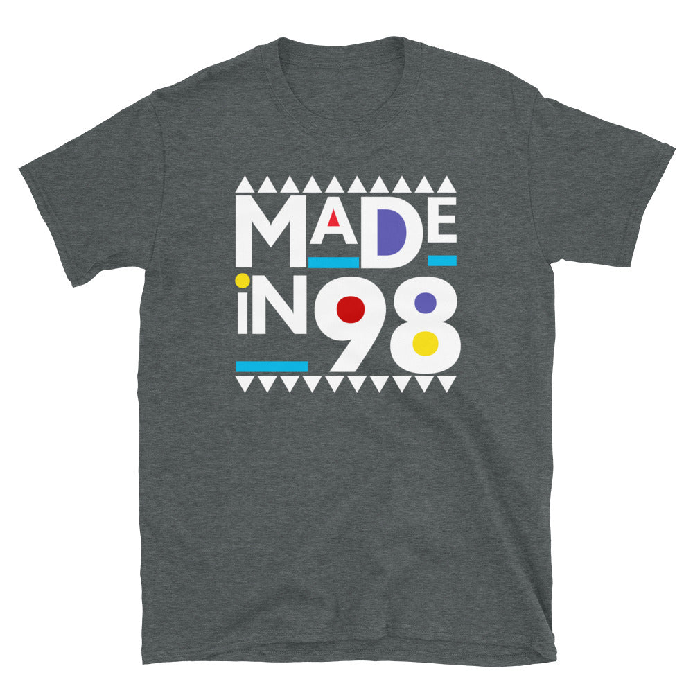 Made in 1998 Retro 90s Short-Sleeve Unisex T-Shirt