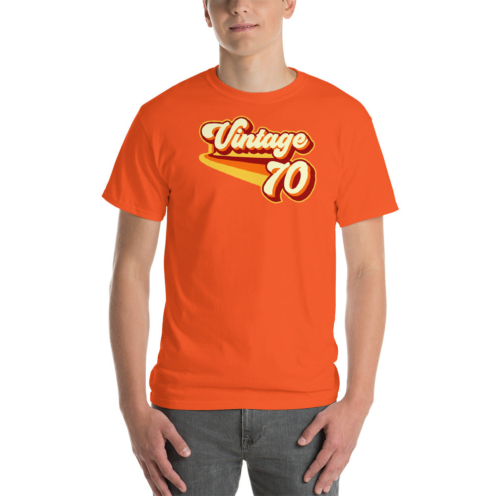 Vintage 1970 Vintage Warm Retro Lines CLASSIC FIT Short-Sleeve T-Shirt