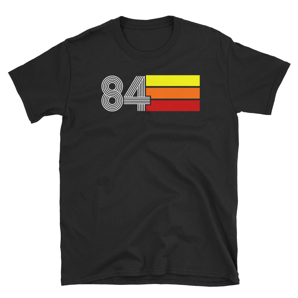 84 - RETRO TRI-LINE MEN'S WOMEN'S SHORT-SLEEVE UNISEX T-SHIRT