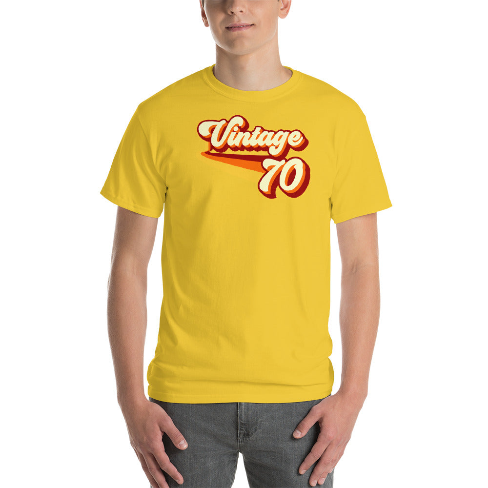 Vintage 1970 Vintage Warm Retro Lines CLASSIC FIT Short-Sleeve T-Shirt