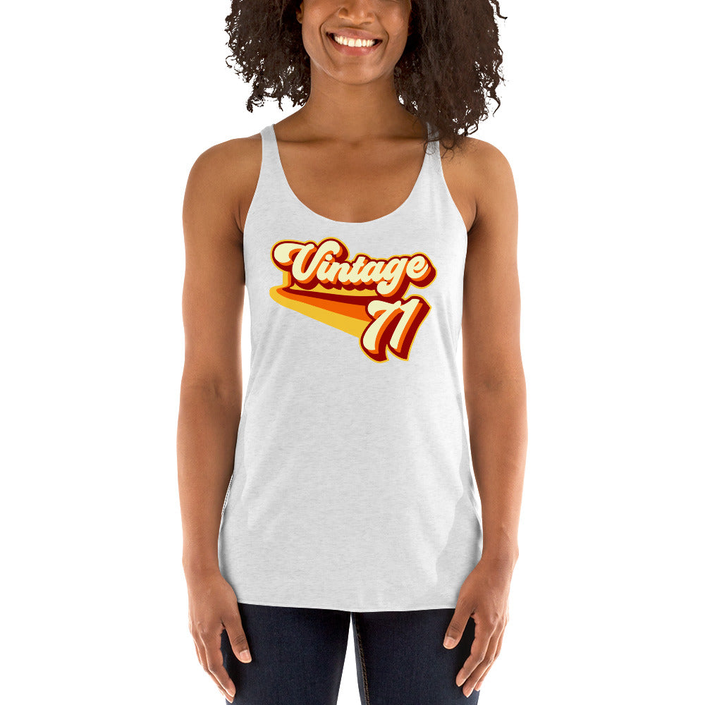 Vintage 1971 Women's Racerback Tank