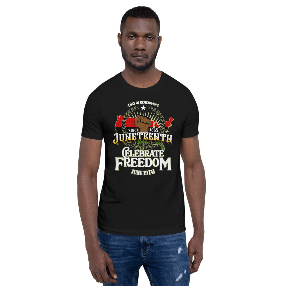 Juneteenth Celebrate Freedom Short-Sleeve Unisex T-Shirt