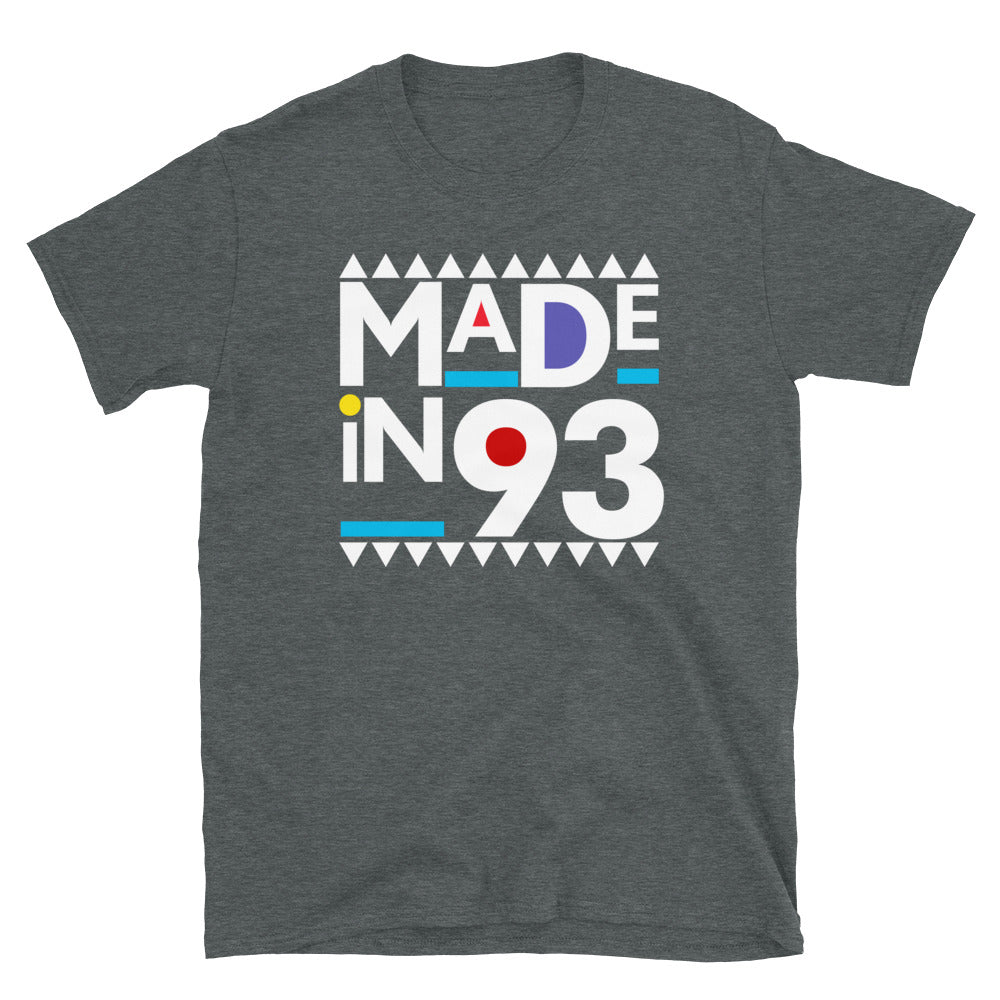 Made in 1993 Retro 90s Short-Sleeve Unisex T-Shirt