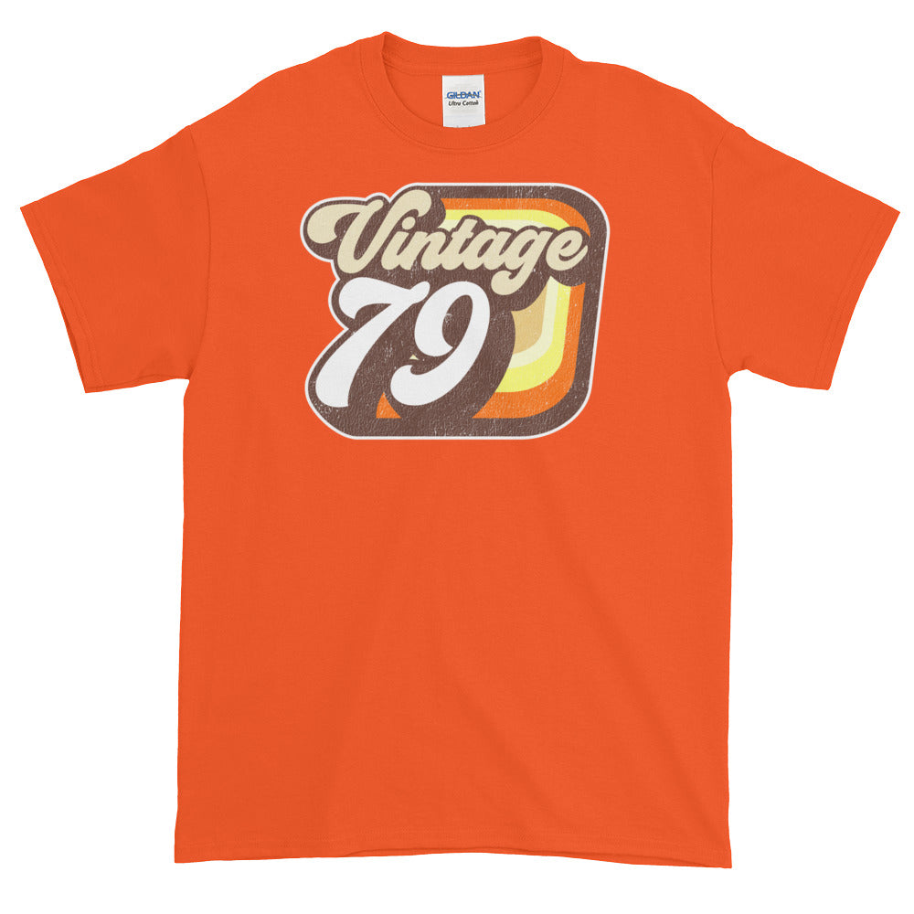 Vintage 1979 Retro Birthday Short-Sleeve T-Shirt - Styleuniversal