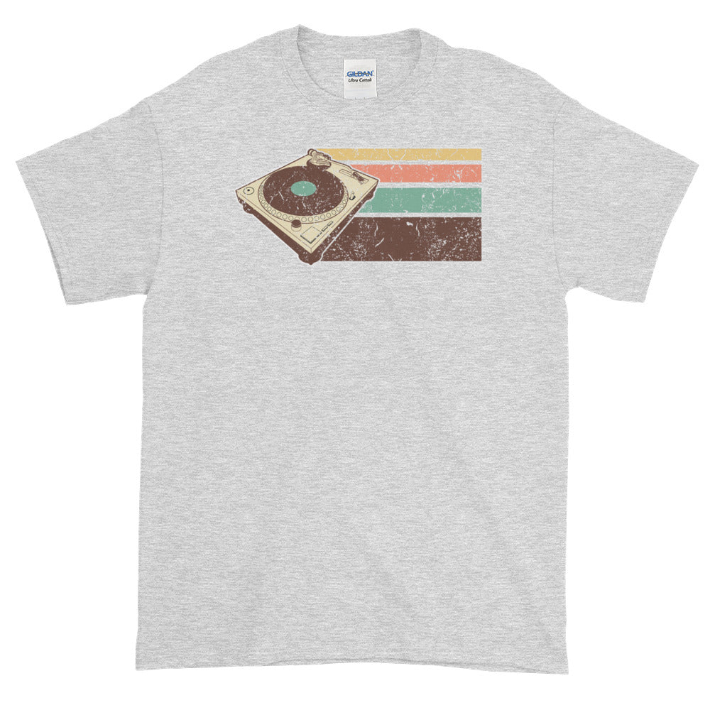 Vintage Retro DJ Turntable Hip Hop EDM Short-Sleeve T-Shirt - Styleuniversal