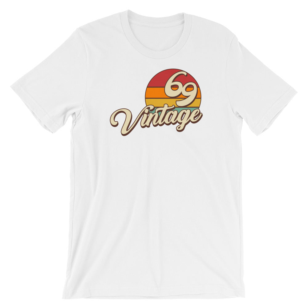 Vintage 1969 50th Birthday Men's Women's Short-Sleeve Unisex T-Shirt