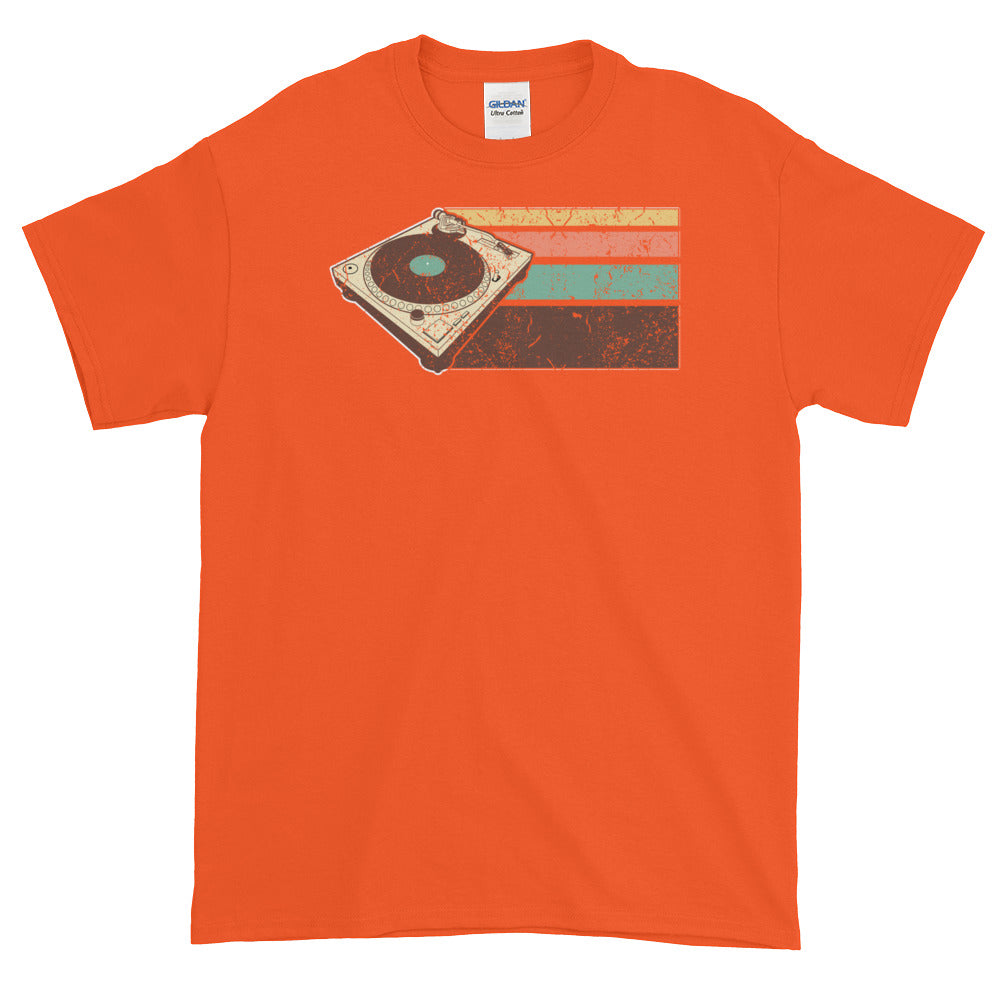 Vintage Retro DJ Turntable Hip Hop EDM Short-Sleeve T-Shirt - Styleuniversal