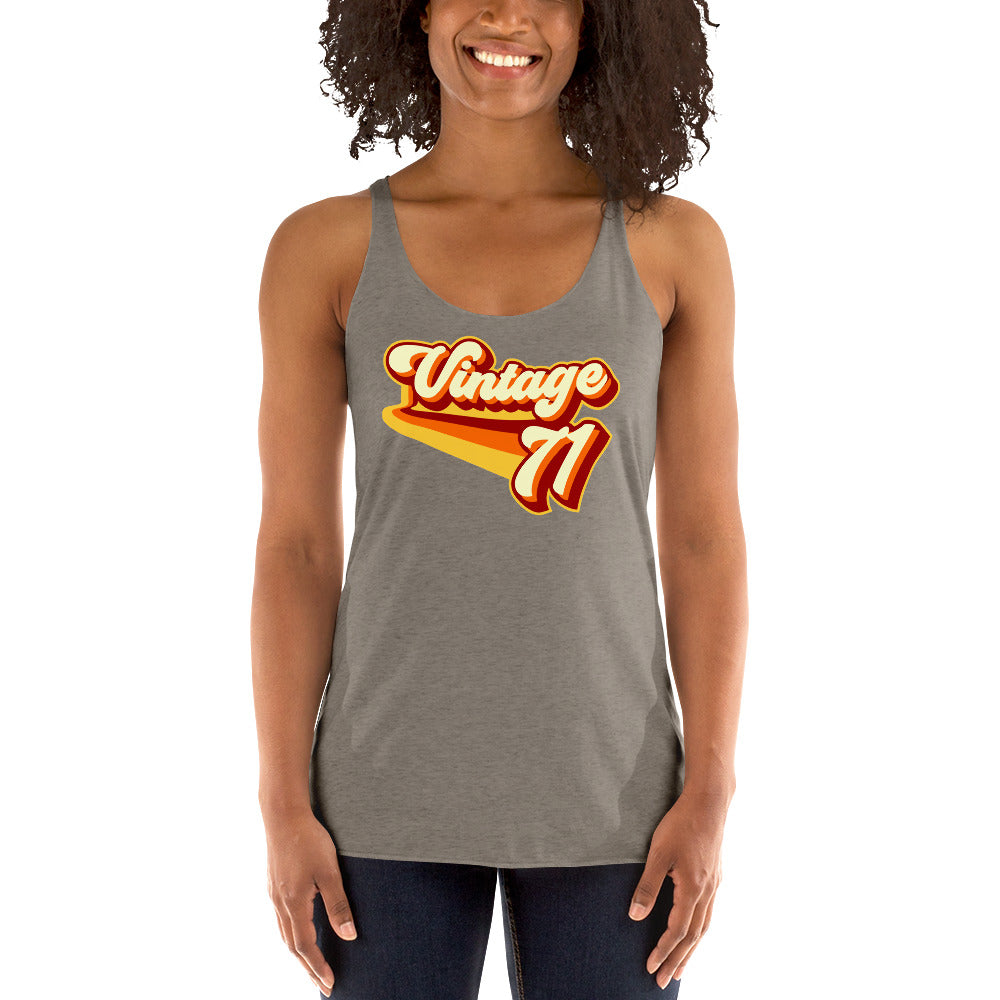 Vintage 1971 Women's Racerback Tank