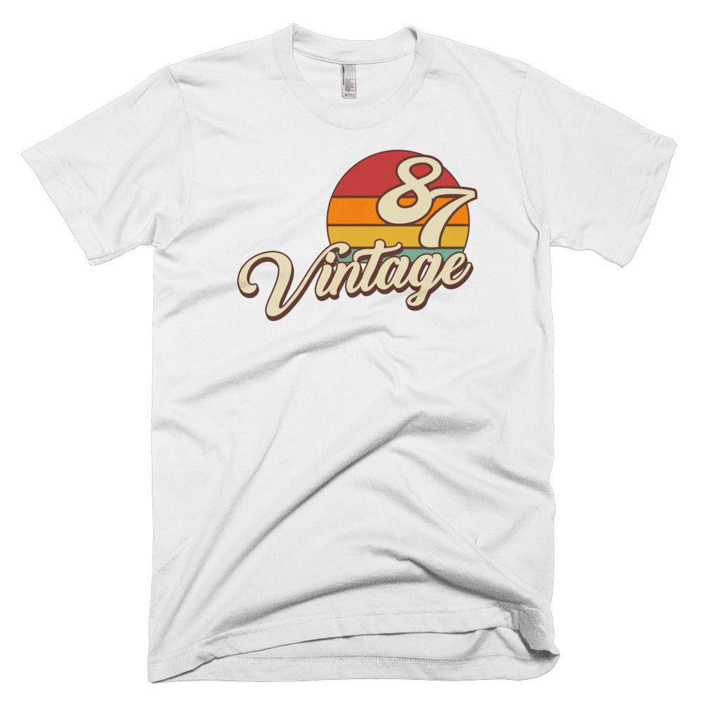 Vintage 1987 Retro Birthday Short-Sleeve T-Shirt - Styleuniversal