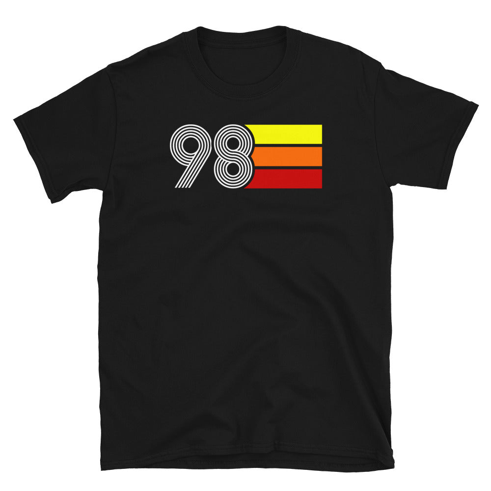 98 - RETRO TRI-LINE MEN'S WOMEN'S SHORT-SLEEVE UNISEX T-SHIRT
