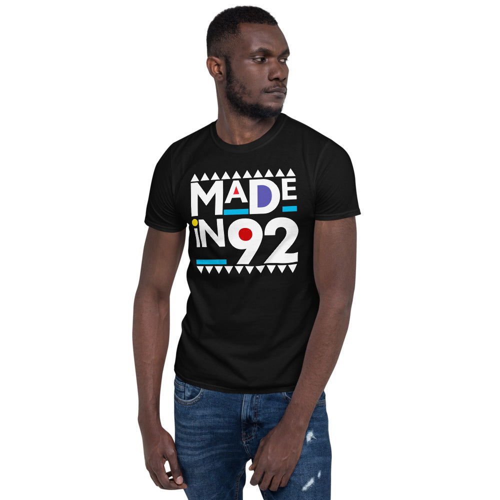 Made in 1992 Retro 90s Short-Sleeve Unisex T-Shirt