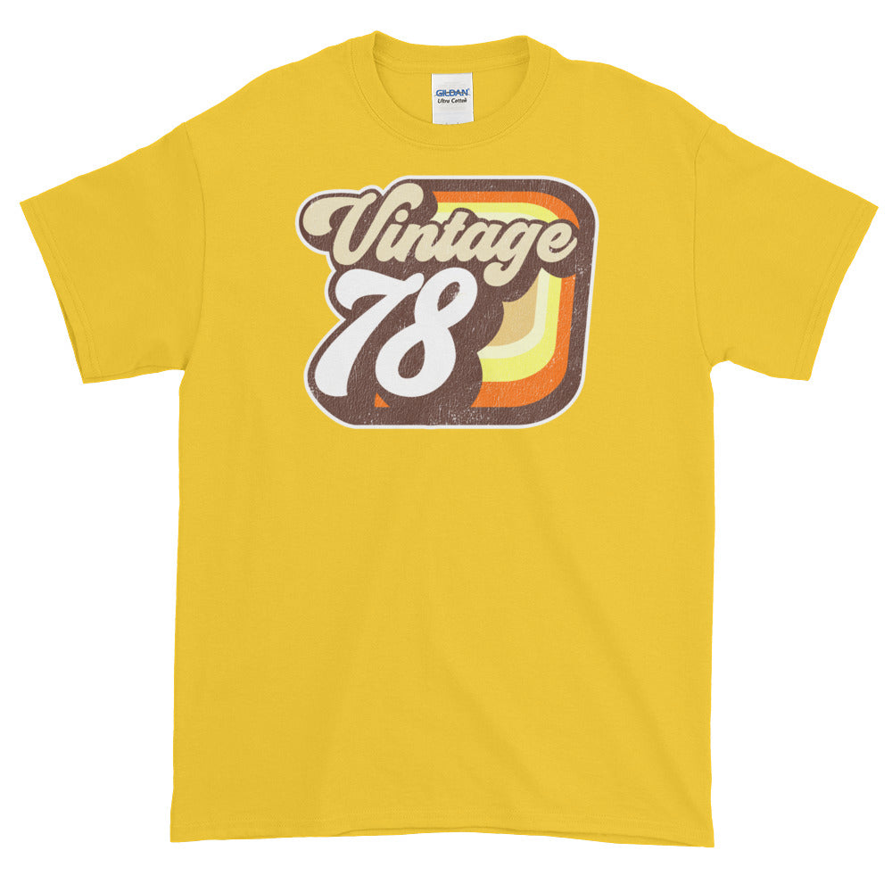 Vintage 1978 Retro Birthday Short-Sleeve T-Shirt - Styleuniversal