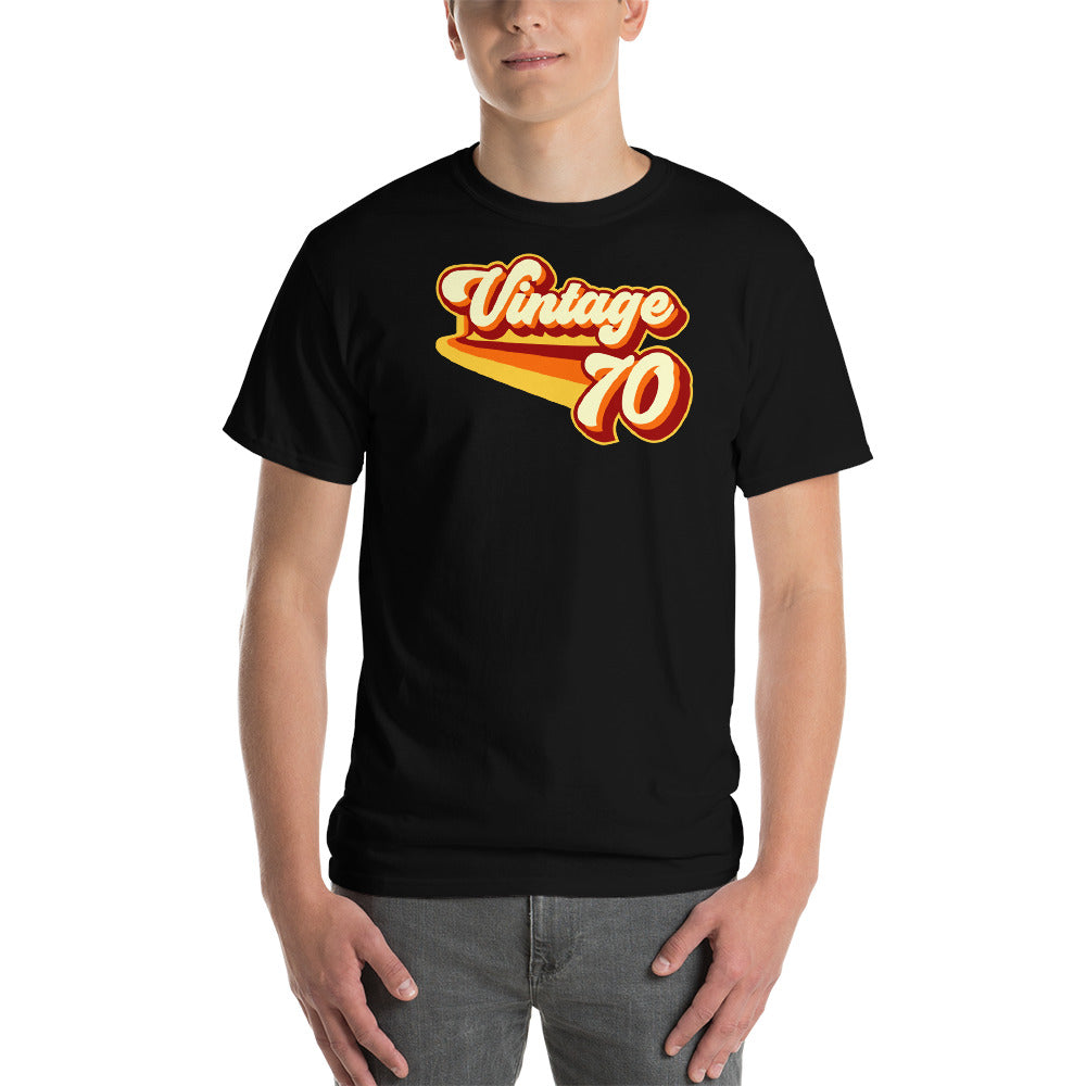 Vintage 1970 Vintage Warm Retro Lines CLASSIC FIT Short-Sleeve T-Shirt