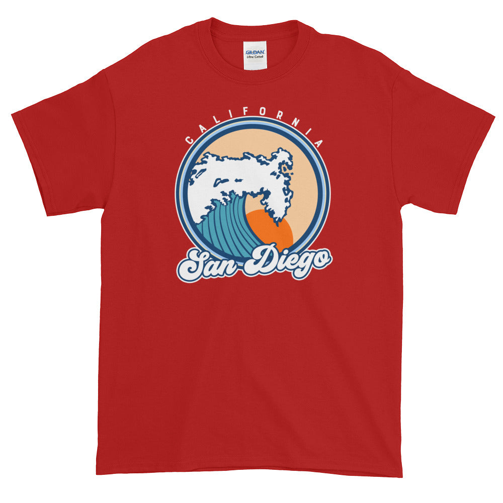 San Diego California Surf Short-Sleeve T-Shirt - Styleuniversal