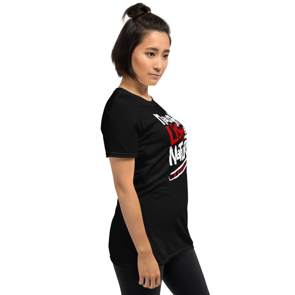 Naughty List By Nature Funny Christmas Short-Sleeve Unisex T-Shirt