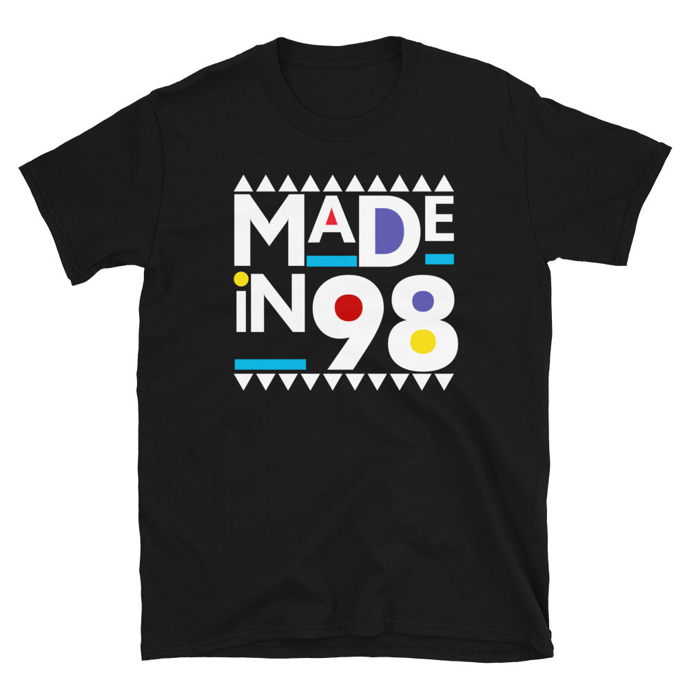Made in 1998 Retro 90s Short-Sleeve Unisex T-Shirt