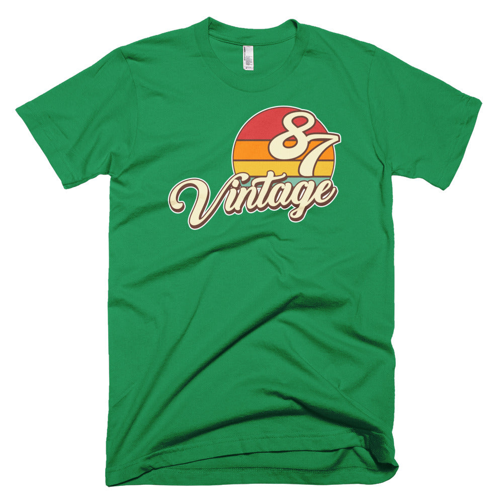 Vintage 1987 Retro Birthday Short-Sleeve T-Shirt - Styleuniversal