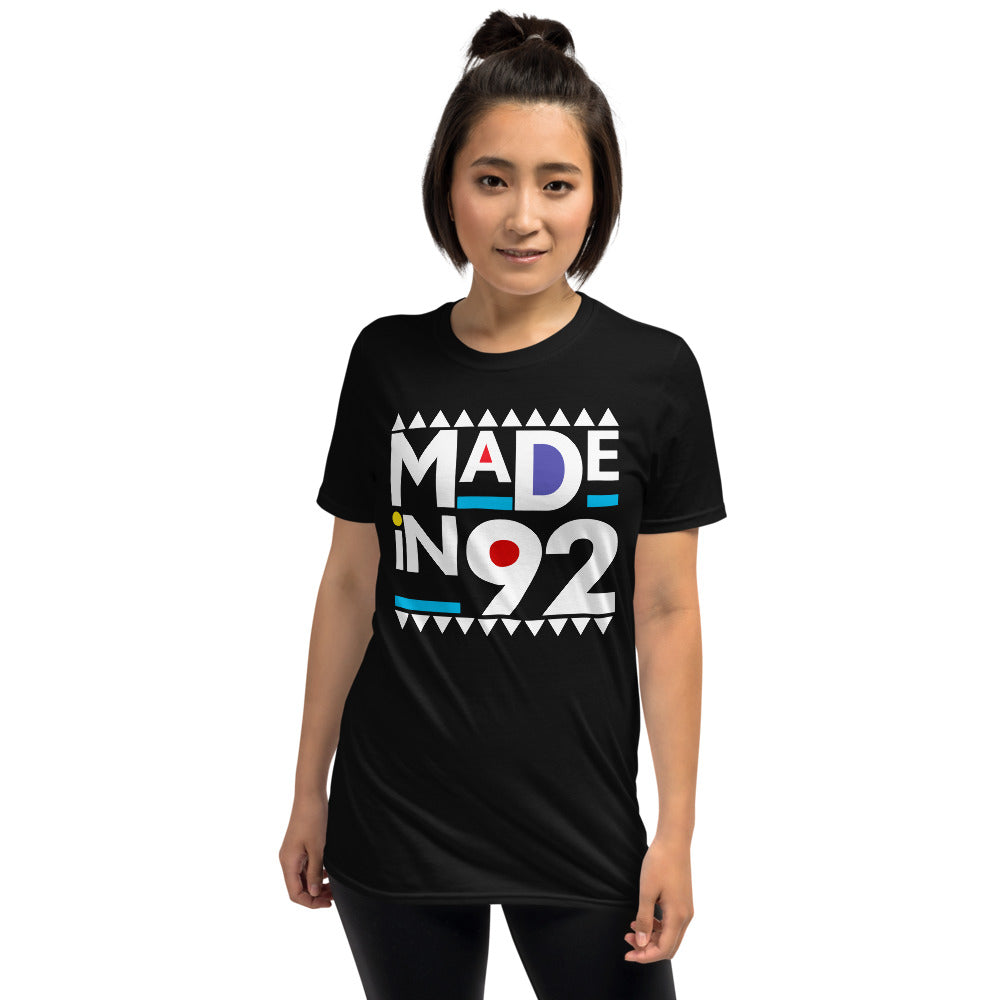 Made in 1992 Retro 90s Short-Sleeve Unisex T-Shirt