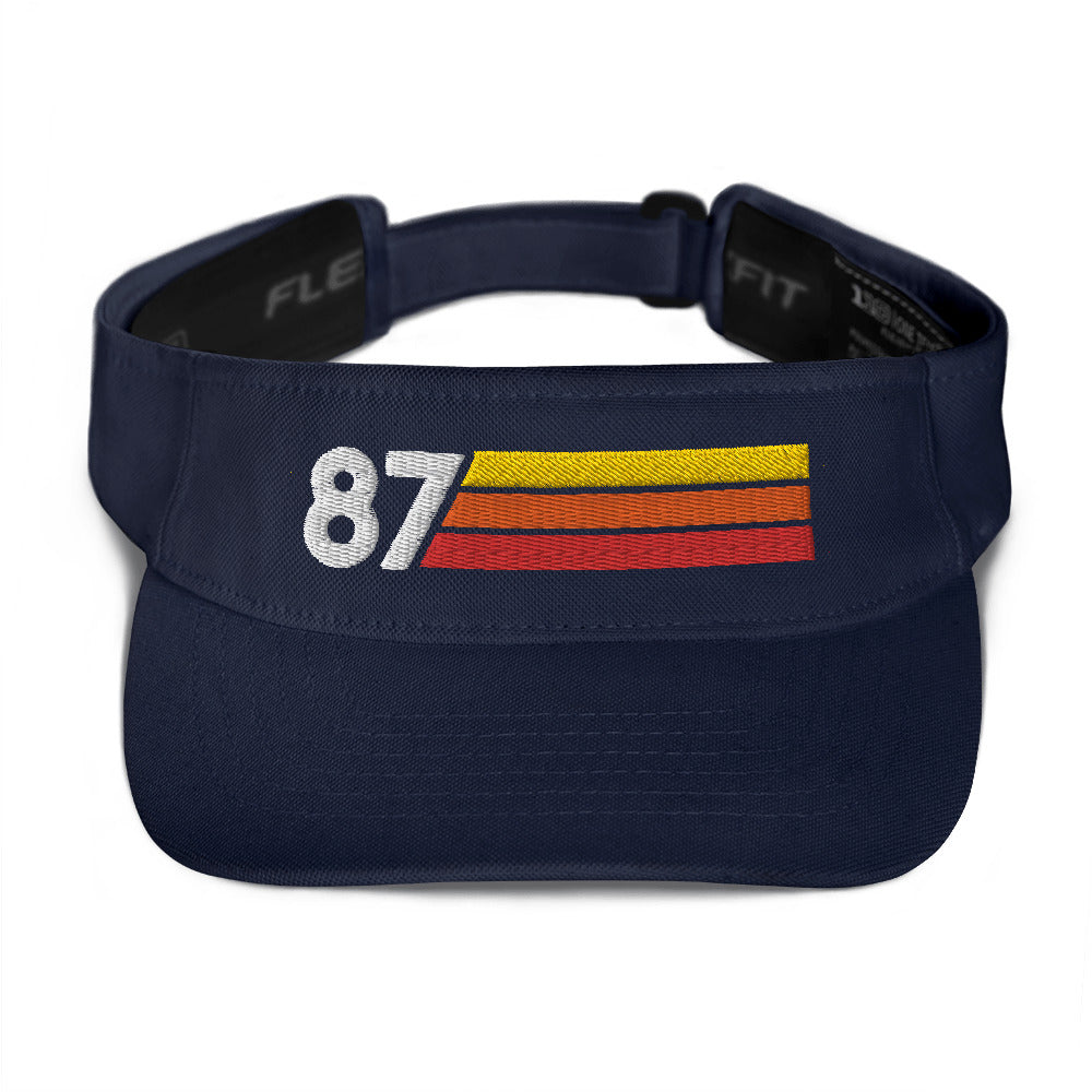 1987 Retro Birthday Anniversary Reunion Number 87 Visor