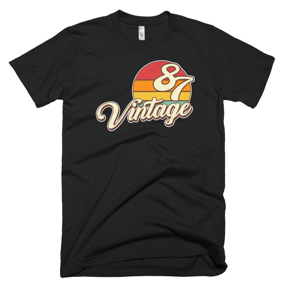 Vintage 1987 Retro Birthday Short-Sleeve T-Shirt - Styleuniversal