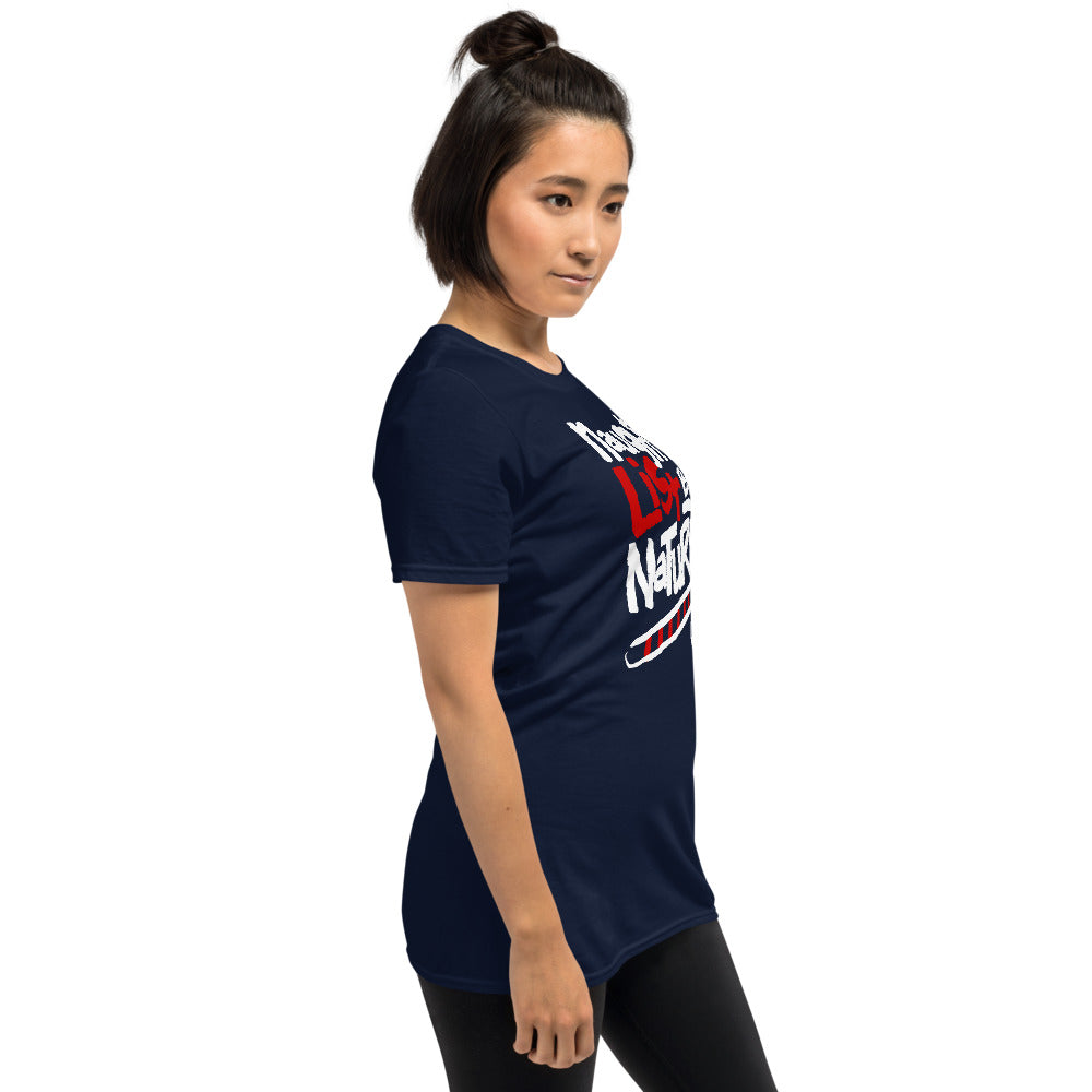 Naughty List By Nature Funny Christmas Short-Sleeve Unisex T-Shirt
