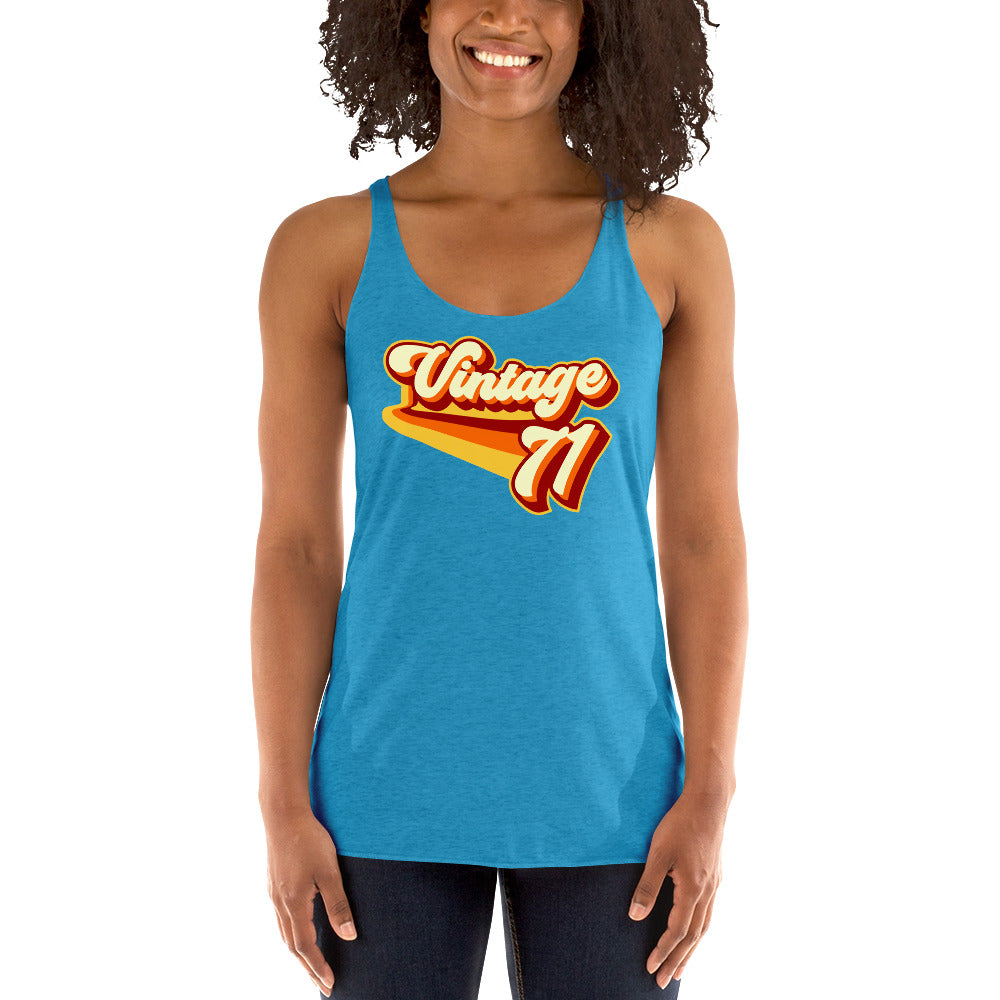 Vintage 1971 Women's Racerback Tank
