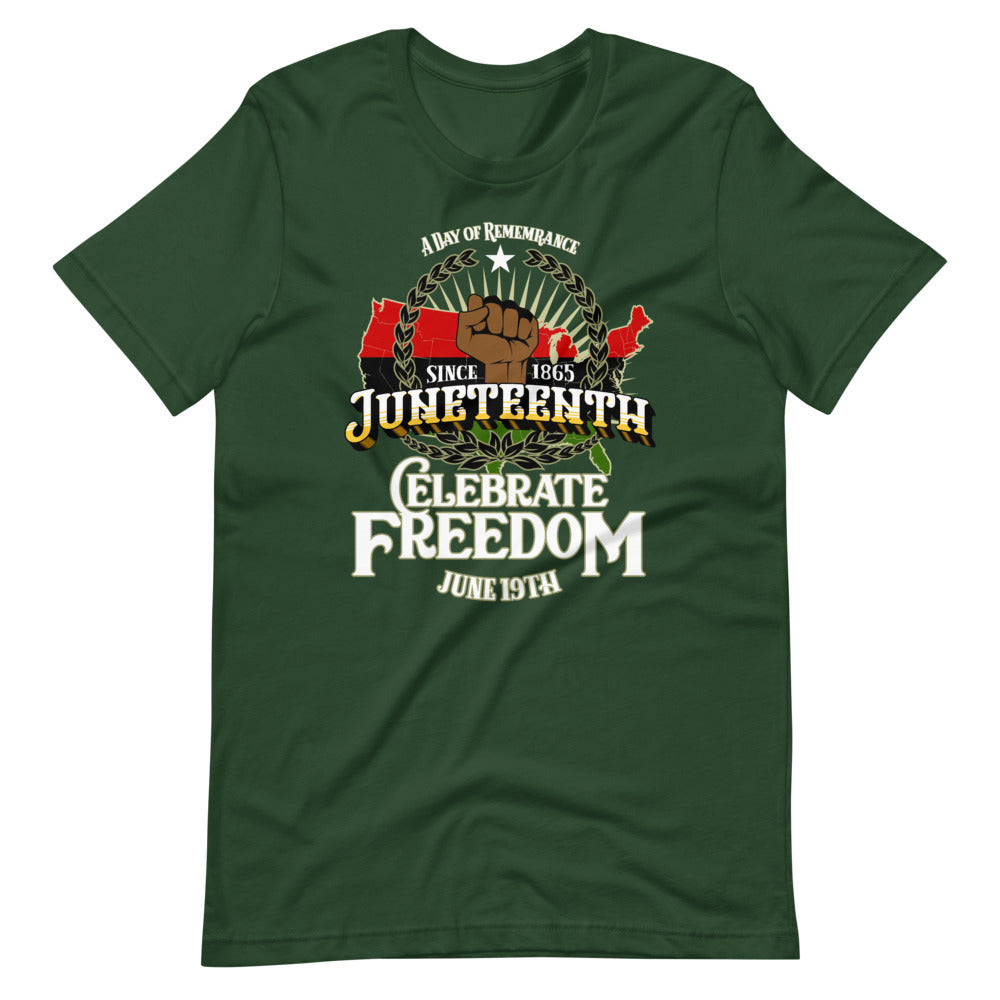 Juneteenth Celebrate Freedom Short-Sleeve Unisex T-Shirt