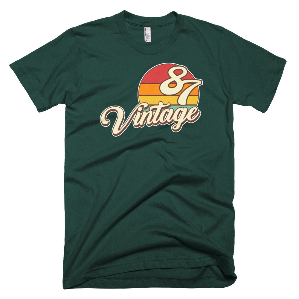 Vintage 1987 Retro Birthday Short-Sleeve T-Shirt - Styleuniversal