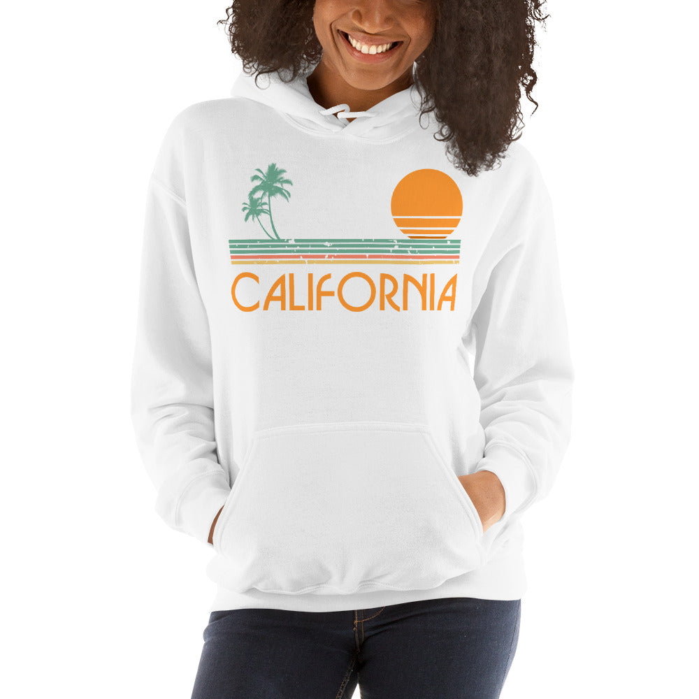 Vintage 80's California Beach Hooded Sweatshirt