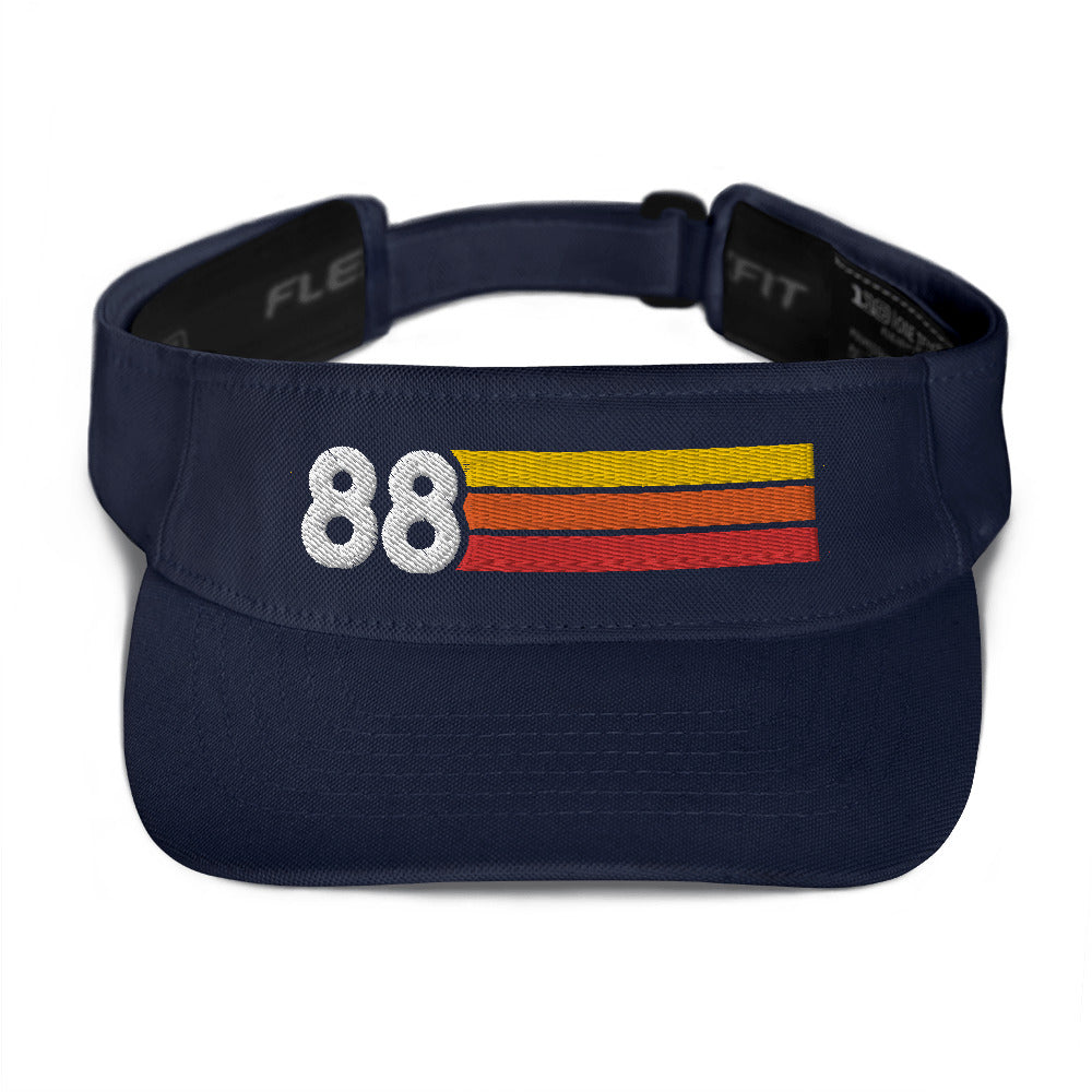 1988 Retro Birthday Anniversary Reunion Number 88 Visor