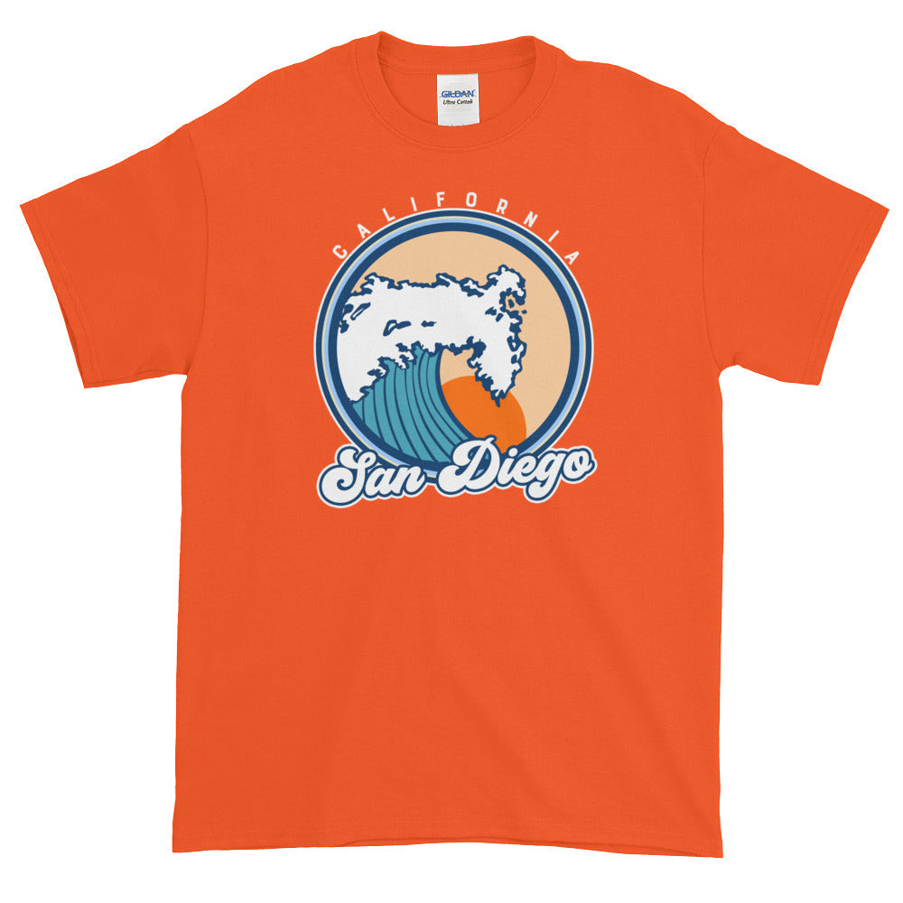 San Diego California Surf Short-Sleeve T-Shirt - Styleuniversal