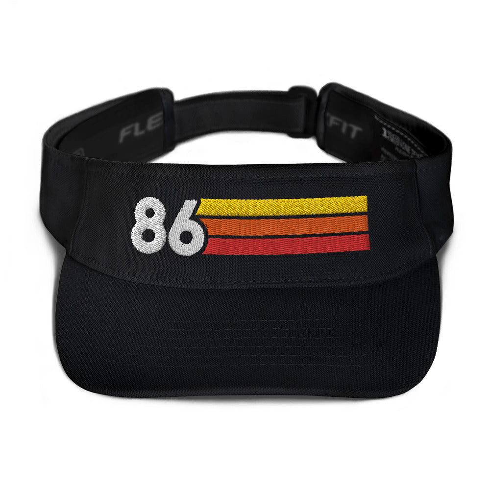 1986 Retro Birthday Anniversary Reunion Number 86 Visor