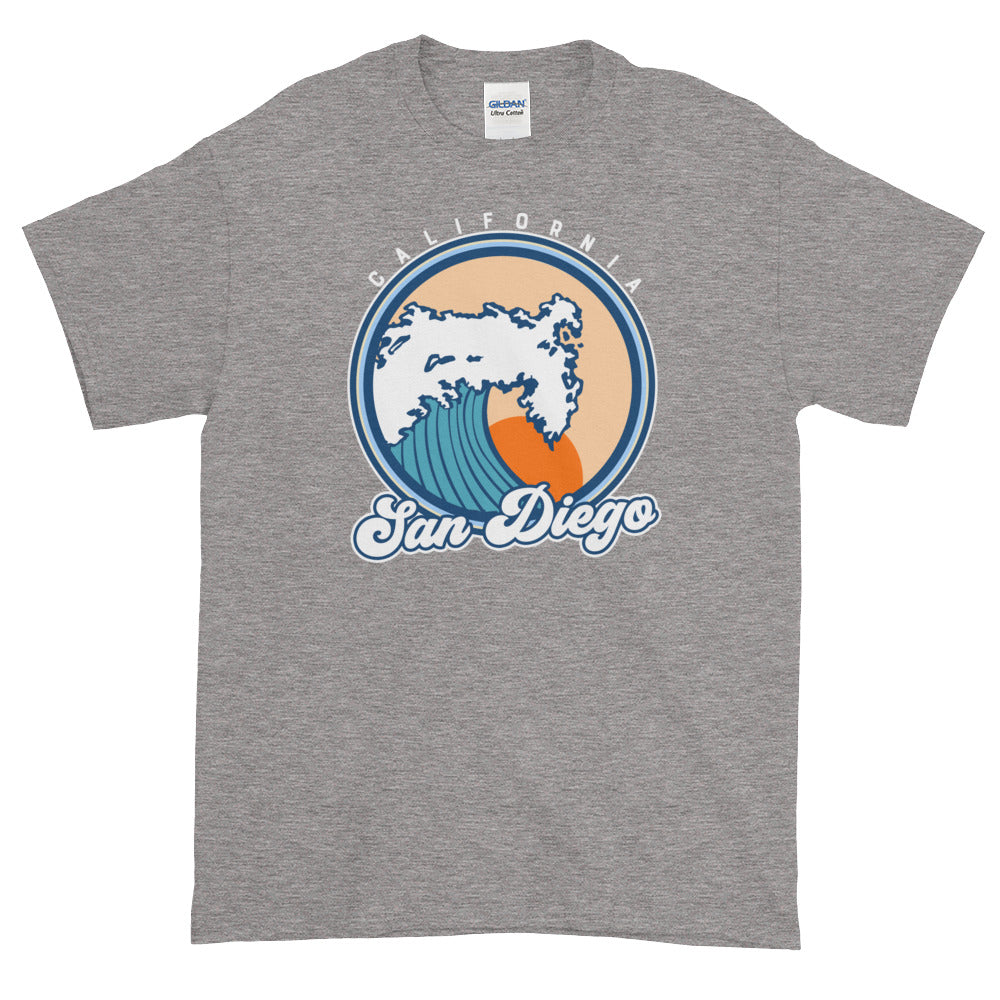 San Diego California Surf Short-Sleeve T-Shirt - Styleuniversal