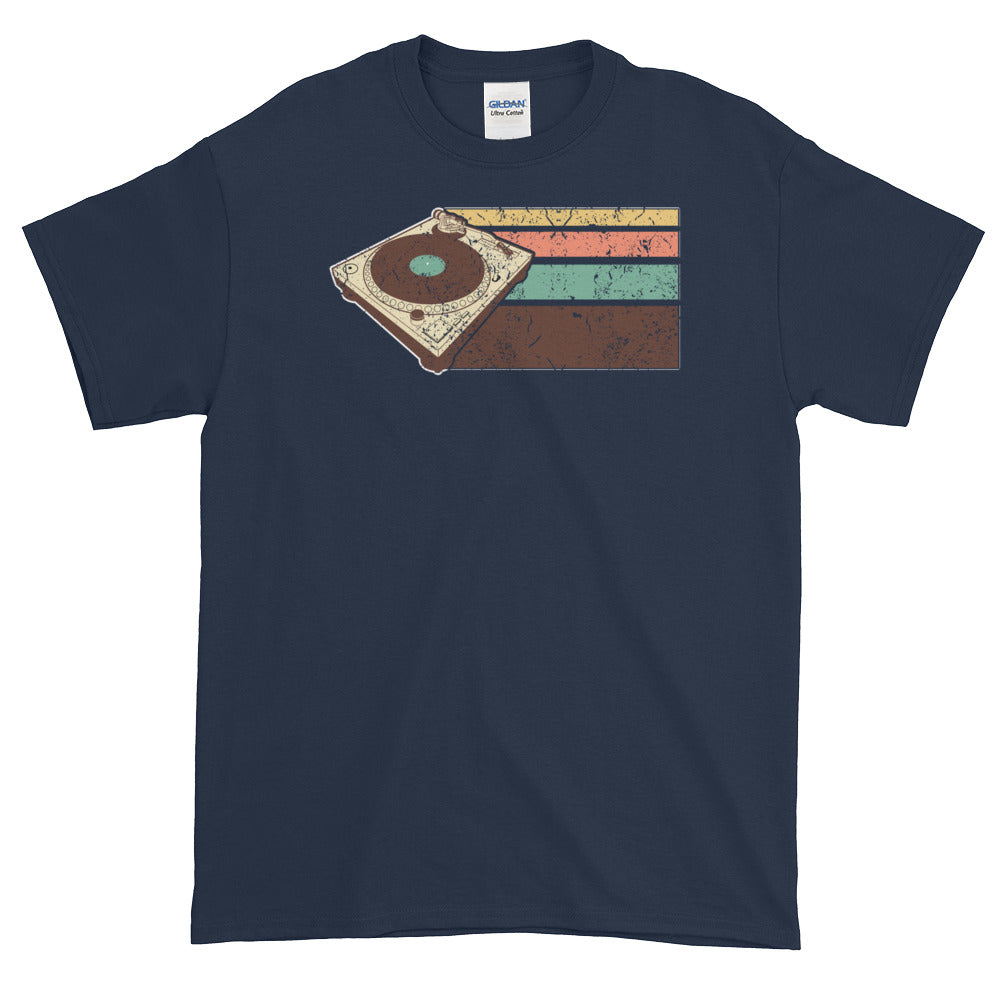 Vintage Retro DJ Turntable Hip Hop EDM Short-Sleeve T-Shirt - Styleuniversal