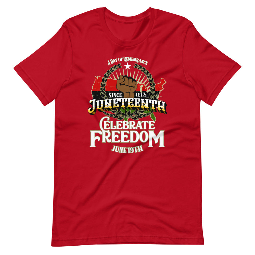 Juneteenth Celebrate Freedom Short-Sleeve Unisex T-Shirt