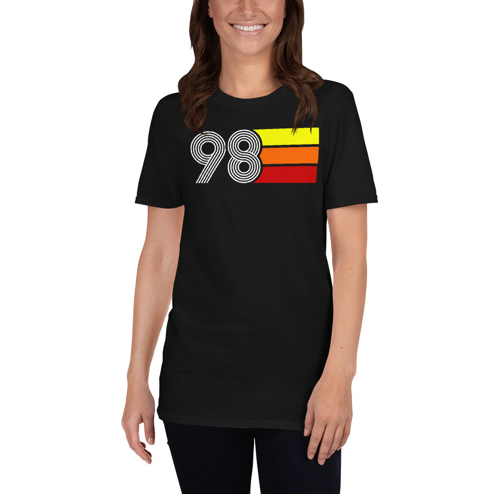 98 - RETRO TRI-LINE MEN'S WOMEN'S SHORT-SLEEVE UNISEX T-SHIRT
