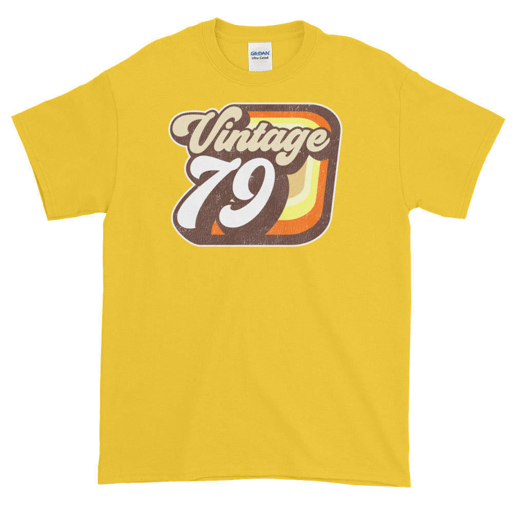 Vintage 1979 Retro Birthday Short-Sleeve T-Shirt - Styleuniversal